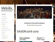 Tablet Screenshot of orchestremelodix.com